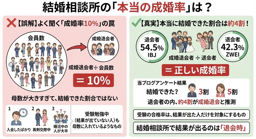 本当の成婚率とは