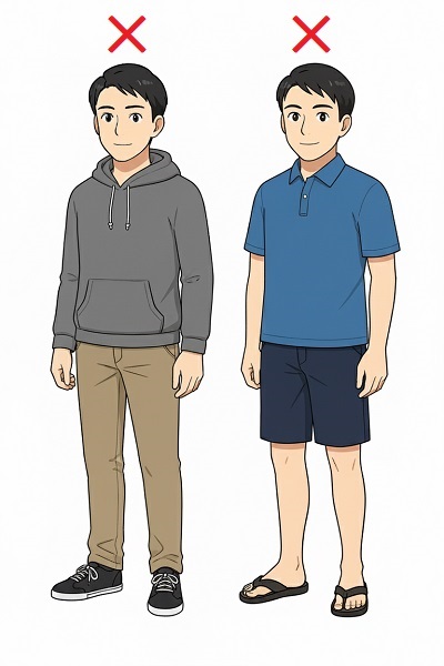 カジュアルのNG 例1