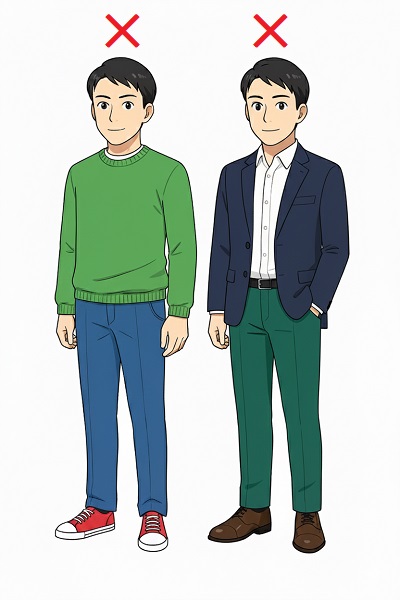 派手過ぎる色柄