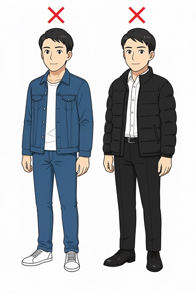 カジュアルのNG 例2