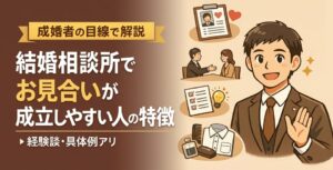 結婚相談所でお見合いが成立しやすい人の特徴