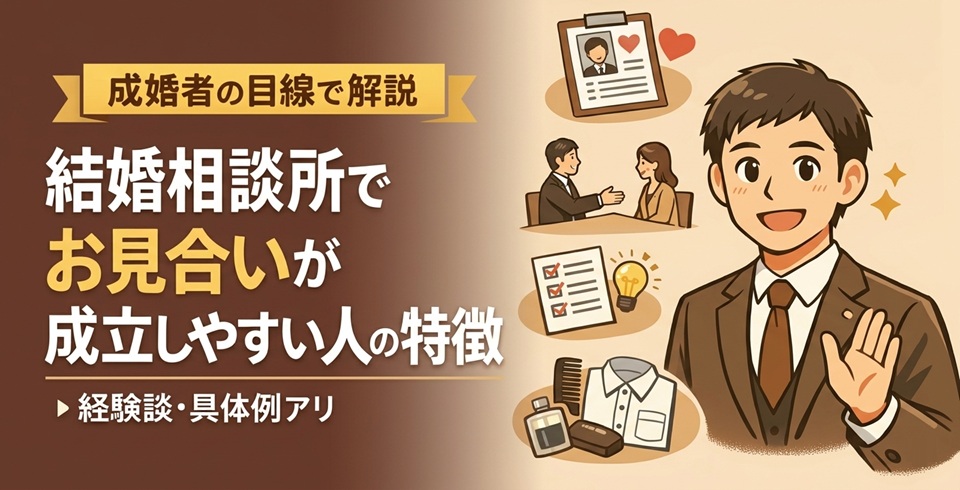 結婚相談所でお見合いが成立しやすい人の特徴