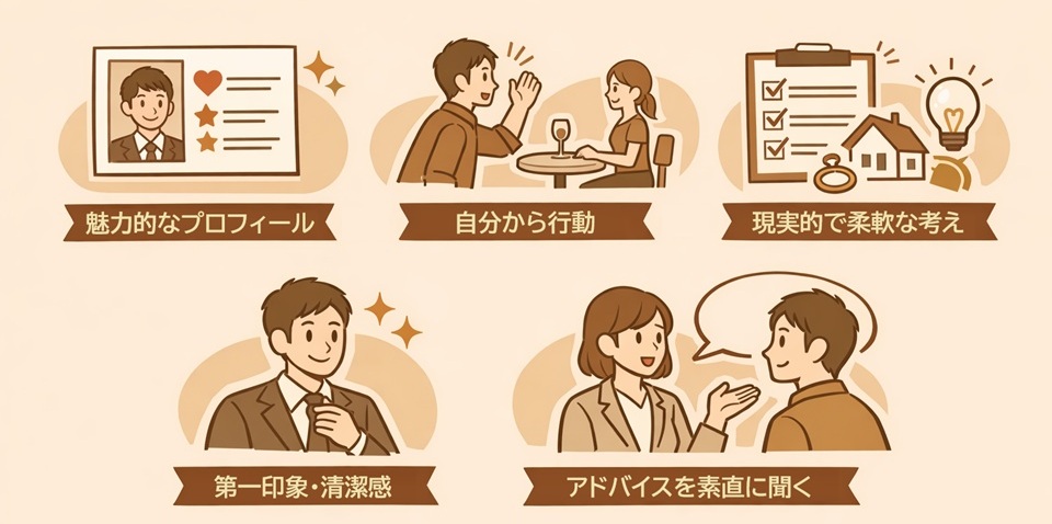 結婚相談所でお見合いが成立しやすい人の特徴