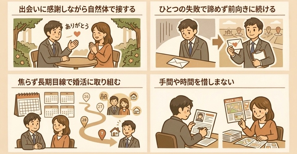 結婚相談所でお見合いを成立しやすくするための心構え