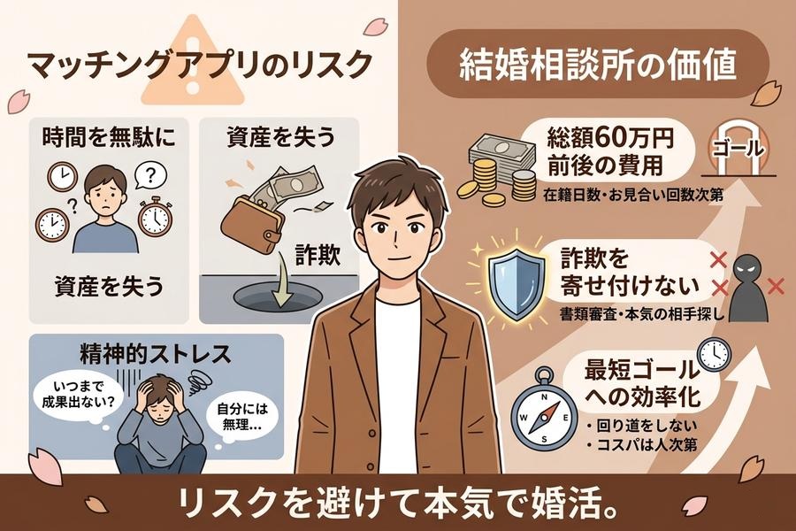 結婚相談所の費用・コスパ面