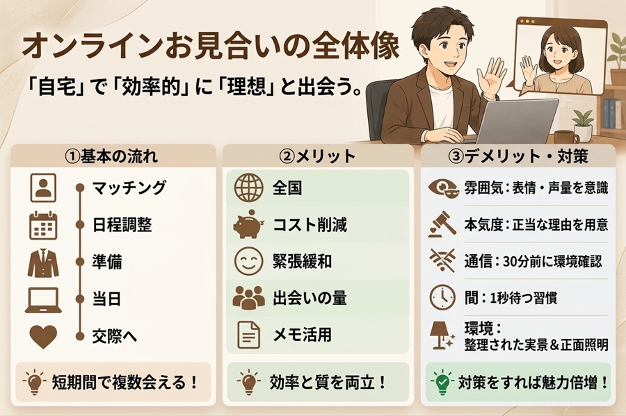 オンラインお見合いとは、自宅にいながら出会える新しい婚活スタイル