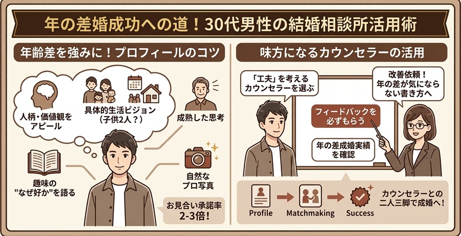 年の差カップルが結婚相談所を活用するための戦略