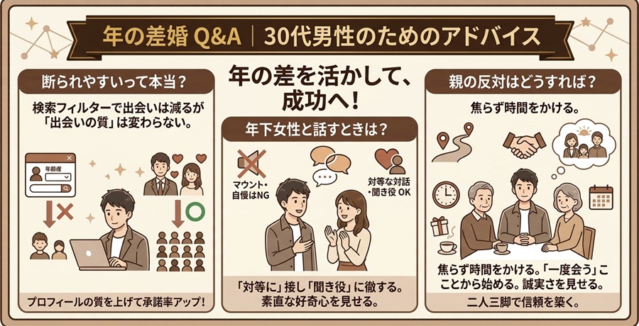 年の差お見合いQ&A｜よくある疑問とアドバイス