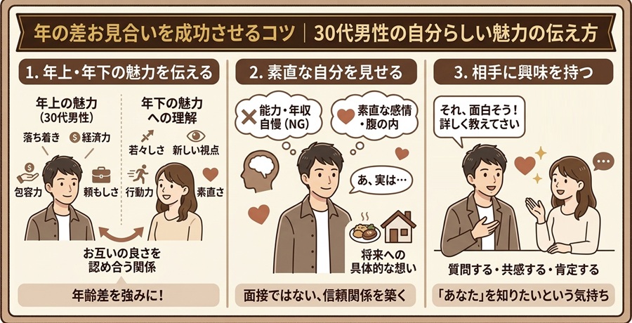 年の差を気にせず、自分らしいお見合いを楽しもう