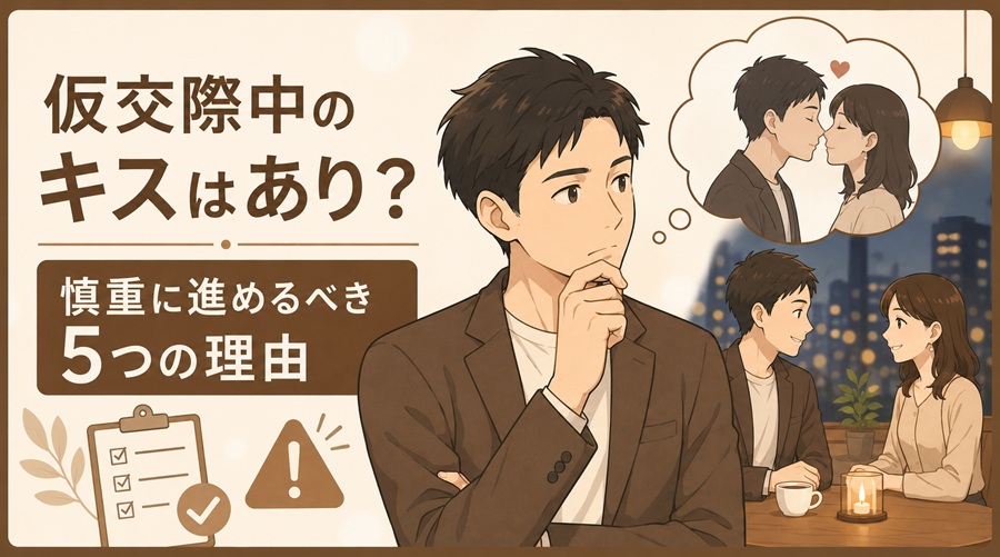 仮交際中のキスはあり？慎重に進めるべき5つの理由