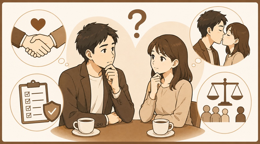 仮交際中のキスについて知っておくべきこと