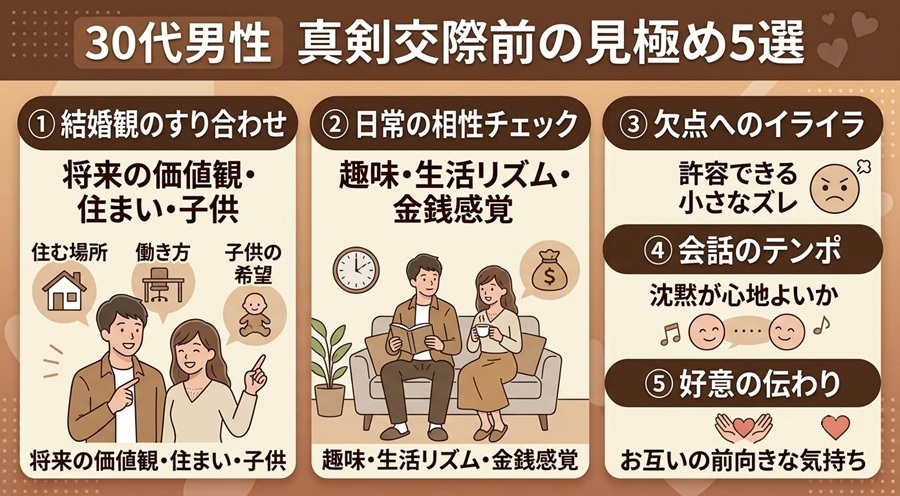 仮交際を進めるときに確認すべき5つのポイント