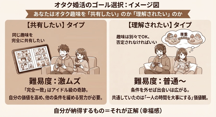 あなたはオタク趣味を「共有したい」のか「理解されたい」のか
