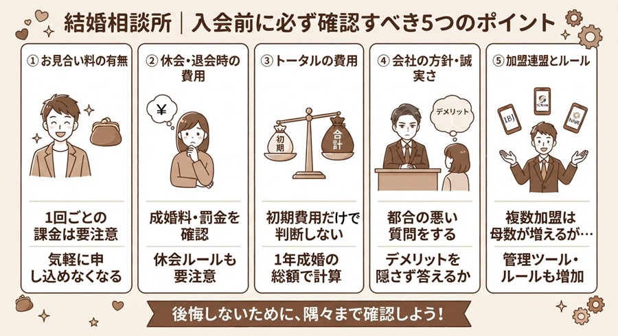 入会前に必ず確認すること